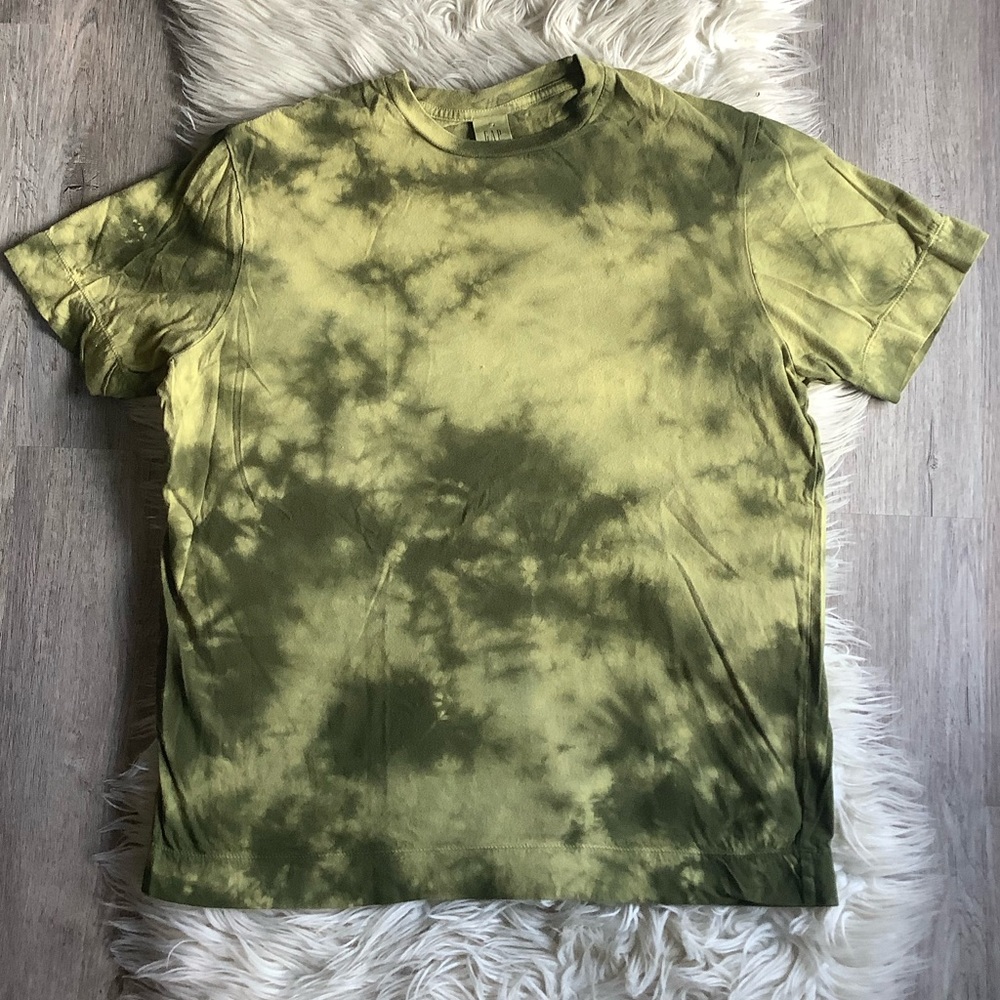 GAP Tie-Dye Short Sleeve Tee - Olive Green